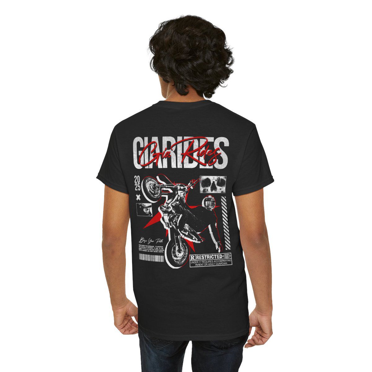 Gia Rides "Adrenaline Restricted" E-Bike Graphic T-Shirt | Heavyweight Rider Tee