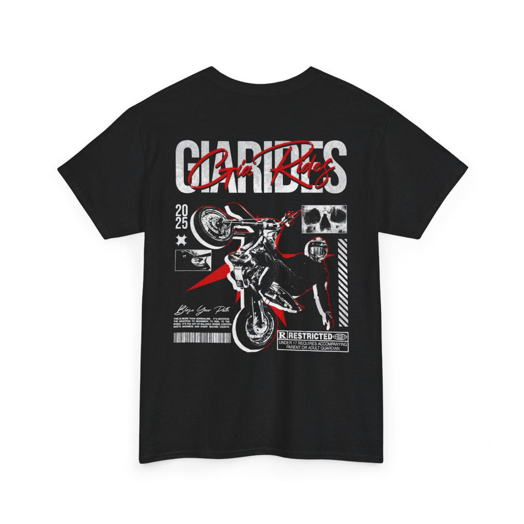 Gia Rides "Adrenaline Restricted" E-Bike Graphic T-Shirt | Heavyweight Rider Tee
